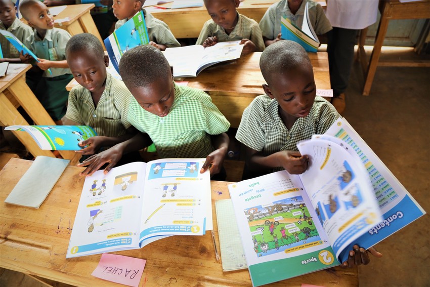 Children working with BLF toolkit. Kigali, Rwanda.