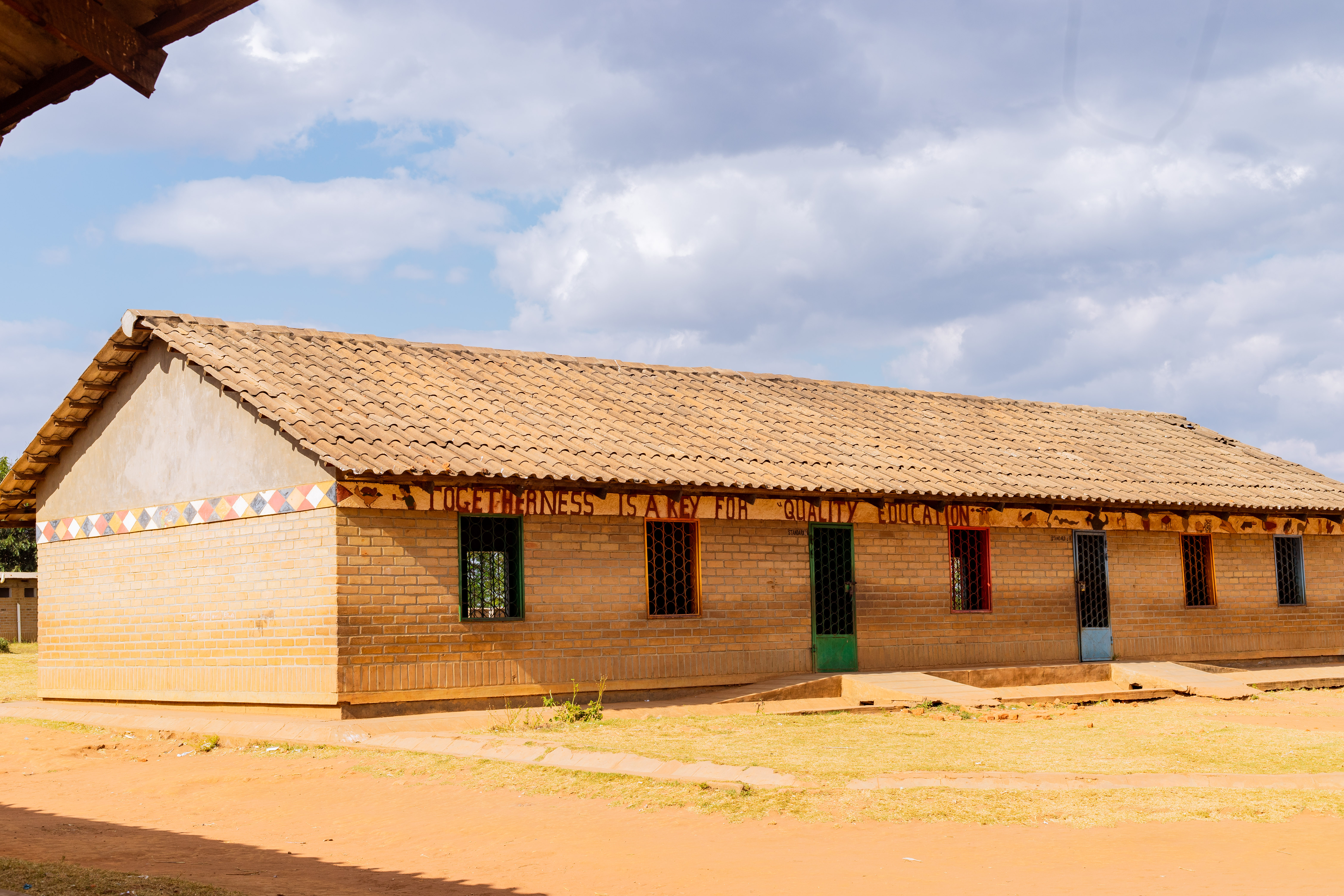 A primary school building in Malawi