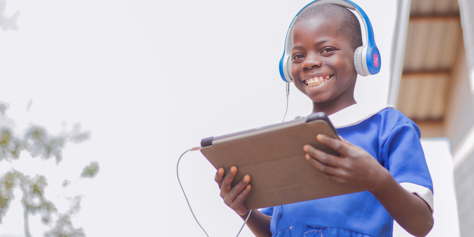 Child using tablet