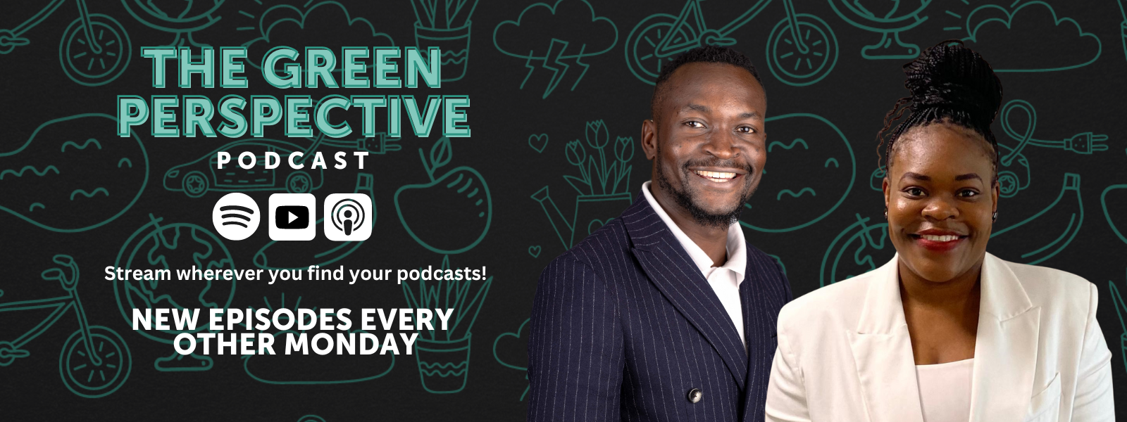 The Green Perspective Podcast website homepage banner less zoom