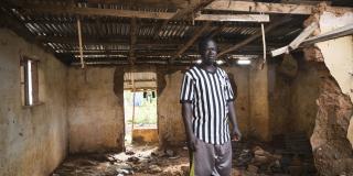 Alpha Kamara’s house, destroyed by the mudslide.