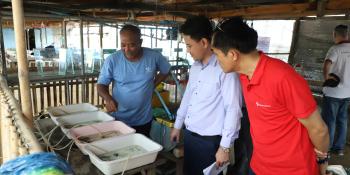 Community aquacultural training, Cambodia.