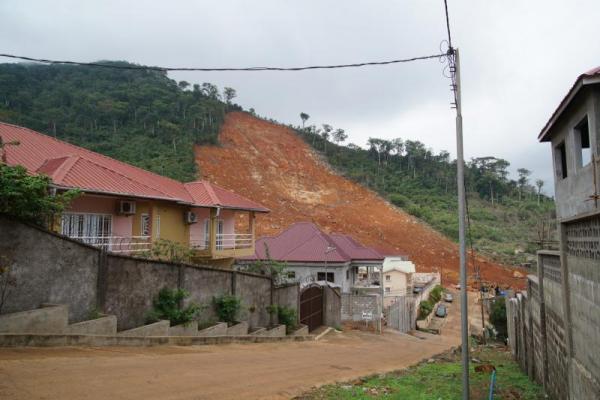 A mudslide in Sierra Leone