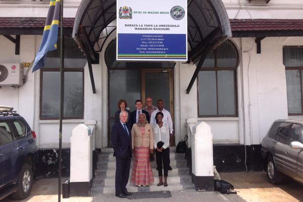 Lord Hodgson during his parliamentary volunteering placement in Tanzania