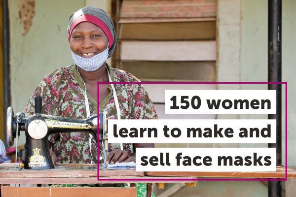 150 women learnt to make and sell face masks