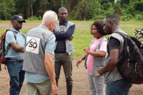 Team collect data in the field