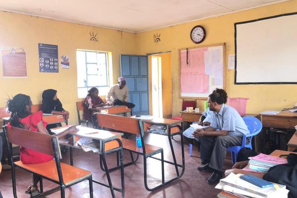 Praveen in the classroom