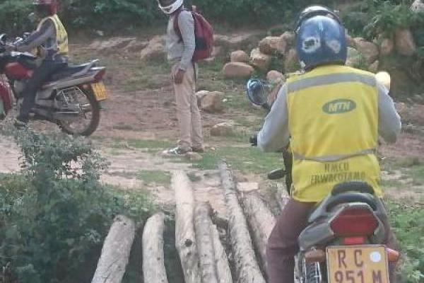 Dennis on a motobike