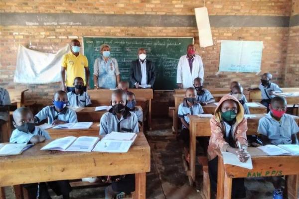 Bornali in the primary 1 classroom