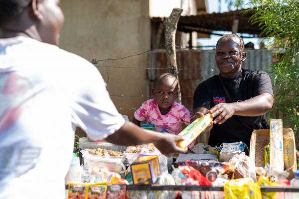 YEEP primary actor who's been helped by VSO to start her own business