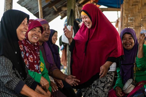 Fatima with community women