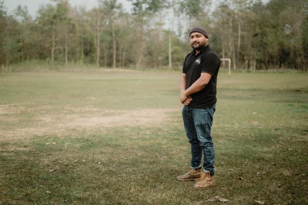 Nitin, a volunteer who works on an education project in Nepal