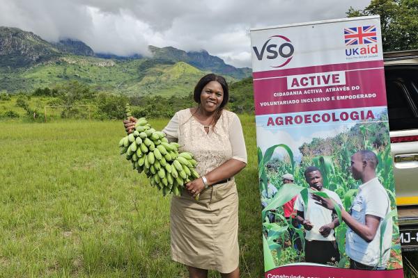 Teclah visiting an agroecology program