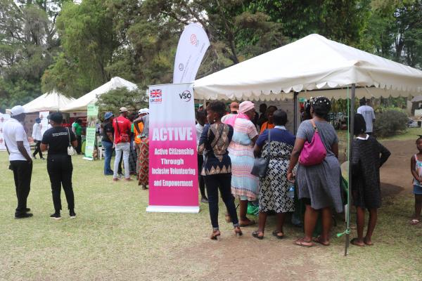 VSO stall at Zambian Traditional Seed Festival