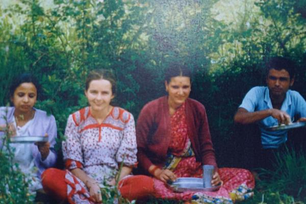 Picnic at a 1986 training lunchtime