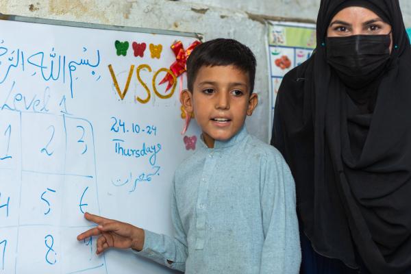 Boy in classroom